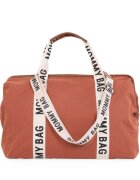 Childhome Geanta de infasat Mommy Bag Signature ruginiu