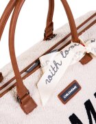 Childhome Geanta de infasat Mommy Bag teddy ecru