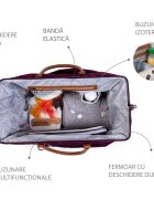 Childhome Geanta de infasat Mommy Bag visiniu