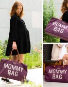 Childhome Geanta de infasat Mommy Bag visiniu