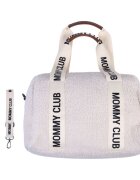 Childhome Geanta de infasat Mommy Club Signature Teddy Offwhite
