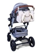 Childhome Geanta de infasat Mommy Club Signature Teddy Offwhite