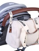 Childhome Geanta de infasat Mommy Club Signature Teddy Offwhite