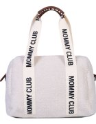 Childhome Geanta de infasat Mommy Club Signature Teddy Offwhite