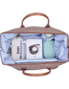Childhome Geanta de infasat XL Mommy Bag Signature Teddy Soft Brown