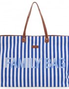 Childhome Geanta Family Bag albastru alb