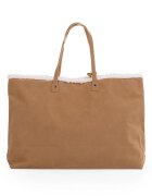 Childhome Geanta Family Bag aspect piele intoarsa bej