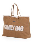 Childhome Geanta Family Bag aspect piele intoarsa bej