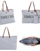 Childhome Geanta Family Bag canvas gri