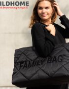 Childhome Geanta matlasata Family Bag negru