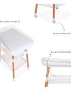Childhome Masuta de infasat Evolux Natural Alb