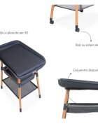 Childhome Masuta de infasat Evolux Natural Antracit