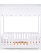 Childhome Pat Casuta cu protectii laterale 70x140 cm lemn alb