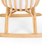 Childhome Patut balansoar din ratan cu saltea si husa jerse 90x70x71 cm