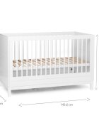 Childhome Patut Jota 70x140 cm Mdf Alb