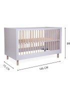 Childhome Patut pentru copii Evolutiv Clay 70x140 cm