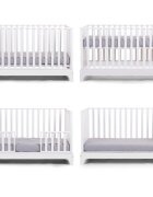 Childhome Patut Ref 17 cu laterala detasabila 70x140 cm MDF alb