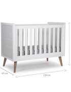 Childhome Patut Retro Rio 60x120 cm Mdf Alb