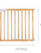 Childhome Poarta de siguranta lemn Maestro 73.5-104 cm natural