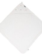 Childhome Prosop cu gluga si manusa de baie Jerse Frotir 80x80 cm inimioare