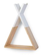 Childhome Raft de perete Tipi lemn naturalalb