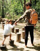 Childhome Rucsac de infasat piele ecologica Maro