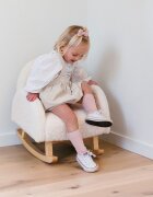 Childhome Scaun balansoar pentru copii Teddy alb