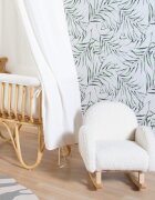 Childhome Scaun balansoar pentru copii Teddy alb