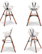 Childhome Scaun de masa reglabil in inaltime Evolu 2 natural inchisalb transparent