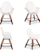 Childhome Scaun de masa reglabil in inaltime Evolu 2 natural inchisalb transparent