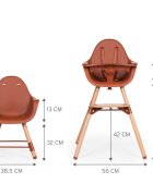 Childhome Scaun de masa reglabil in inaltime Evolu 2 NaturalRuginiu