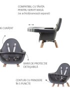 Childhome Scaun de masa reglabil in inaltime Evolu 2 NucNegru