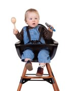 Childhome Scaun de masa reglabil in inaltime Evolu 2 NucNegru
