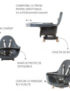 Childhome Scaun de masa reglabil in inaltime Evolu One.80 naturalantracit