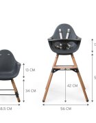 Childhome Scaun de masa reglabil in inaltime Evolu One.80 naturalantracit