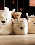 Childhome Set 3 cosuri depozitare Teddy alb