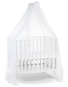 Childhome Suport baldachin cu plasa de tantari fag alb