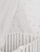 Childhome Suport baldachin cu plasa de tantari fag alb