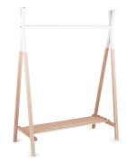 Childhome Suport haine Tipi 107x48x137 cm lemn natural alb
