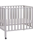 Childhome Tarc 94 cu roti 75x95 cm lemn gri