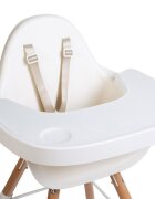Childhome Tavita scaun de masa Evolu + protectie din silicon alb