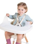 Childhome Tavita scaun de masa Evolu + protectie din silicon alb