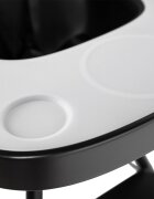 Childhome Tavita scaun de masa Evolu + protectie din silicon negru