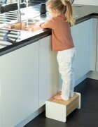Childhome Treapta inaltator 35x23x18 cm lemn natural alb