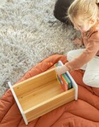 Childhome Treapta inaltator 35x23x18 cm lemn natural alb