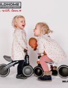 Childhome Tricicleta echilibru copii metal Alb varsta 18-36 luni greutate maxima admisa 15 kg