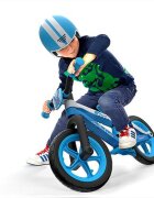 Chillafish Bicicleta copii fara pedale BMXie 02 Blue cu suport pentru picioare si frana integrata varsta 2-5 ani scaun reglabil de la 32 la 39 cm anvelopele RubberSkin