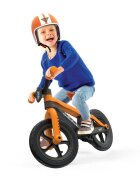Chillafish Bicicleta copii fara pedale BMXie 02 Ginger cu suport pentru picioare si frana integrata varsta 2-5 ani scaun reglabil de la 32 la 39 cm anvelopele RubberSkin