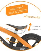 Chillafish Bicicleta copii fara pedale BMXie 02 Ginger cu suport pentru picioare si frana integrata varsta 2-5 ani scaun reglabil de la 32 la 39 cm anvelopele RubberSkin