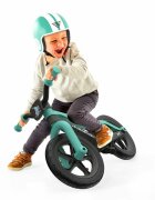 Chillafish Bicicleta copii fara pedale BMXie 02 Mint 12 inch suport pentru picioare si frana integrata varsta 2-5 ani scaun reglabil de la 32 la 39 cm anvelopele RubberSkin